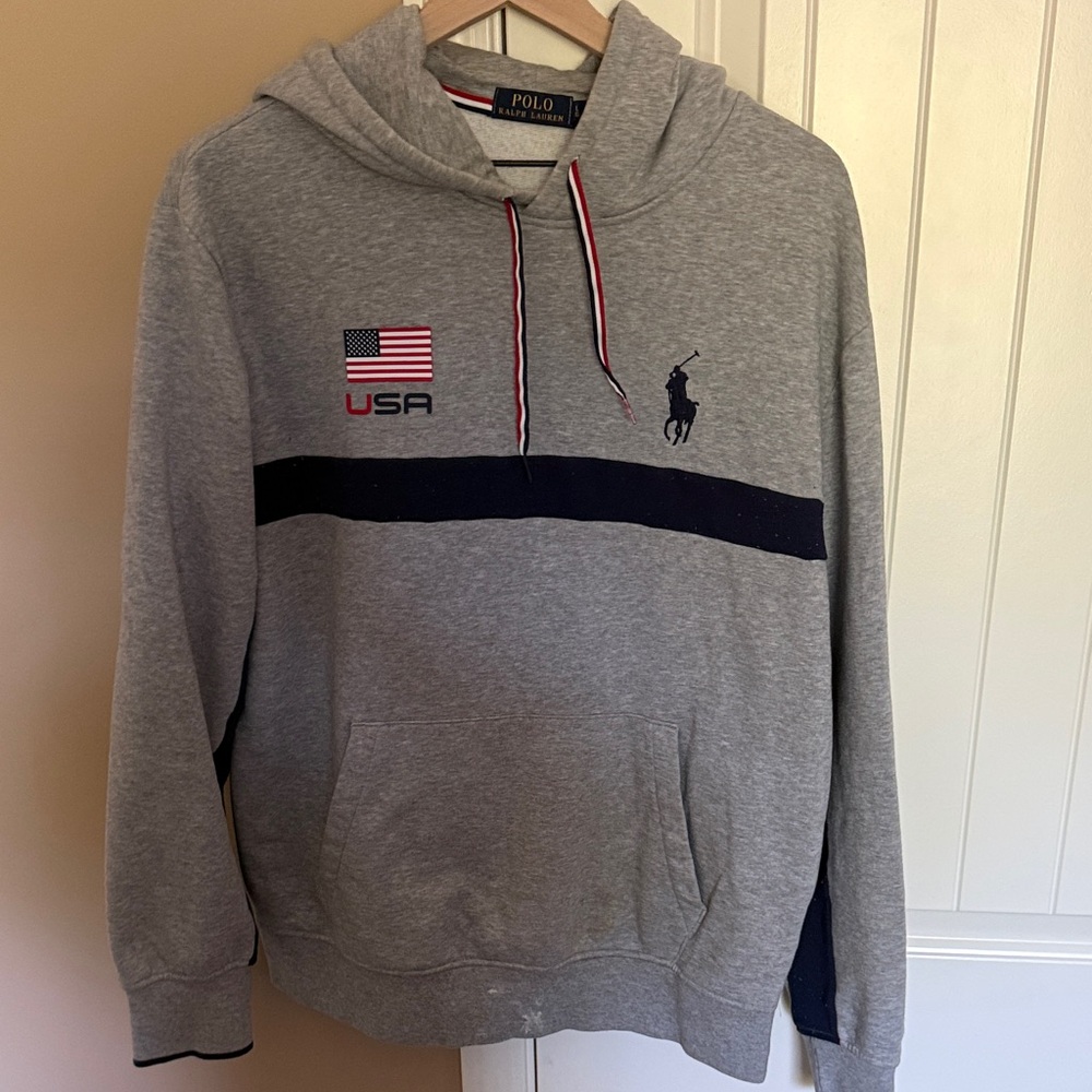 Polo by Ralph Lauren Gray and Navy Hoodie for Men